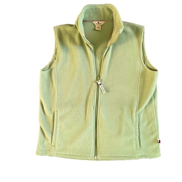 Woolrich Fleece Vest, Green, Size Medium - Picture 1 of 11